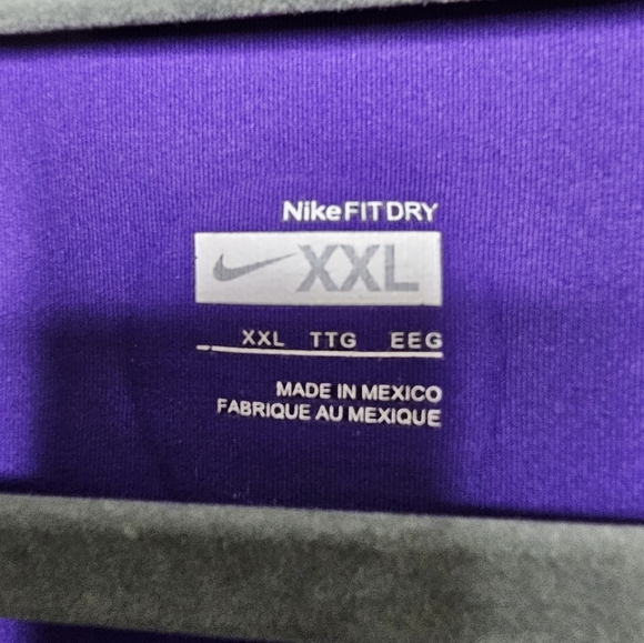 Nike Pro FITDRY Long Sleeve Base Layer Shirt Men's XXL Purple - Picture 3 of 7